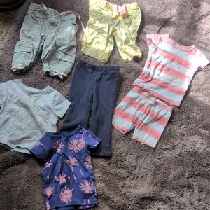 Carter's Navy and Pink Girls Mix-and-Match Outfit Set